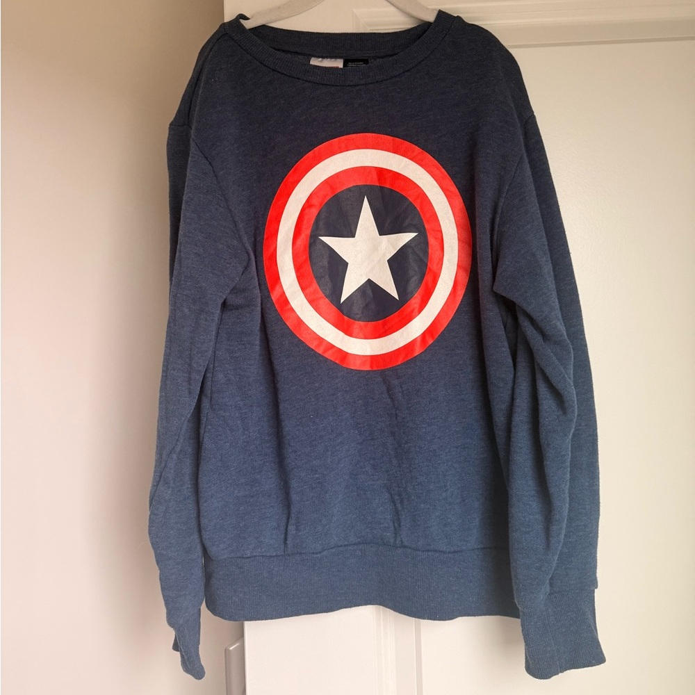Youth Captain America Crewneck Sweatshirt